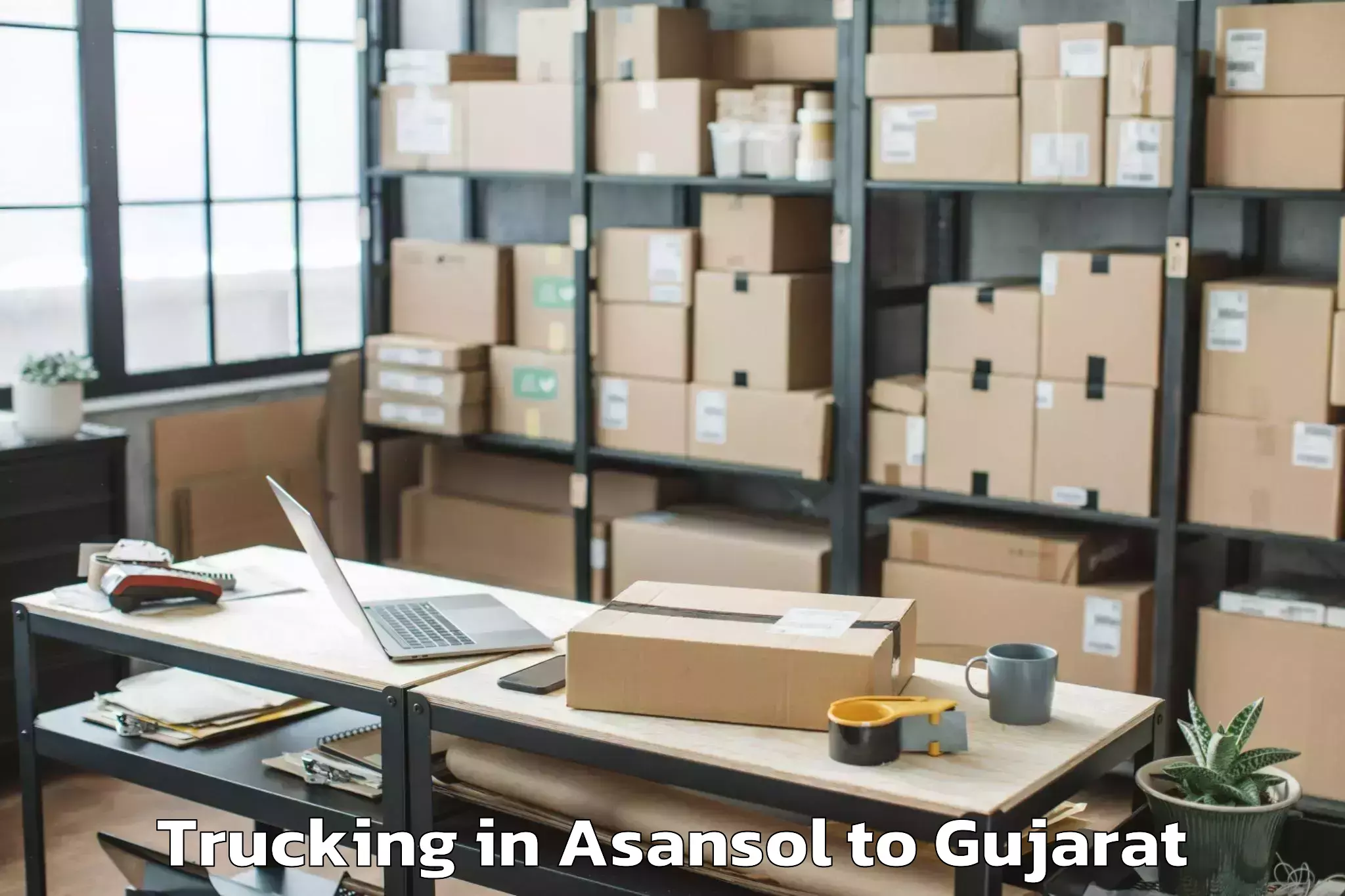 Leading Asansol to Wadhwan Trucking Provider